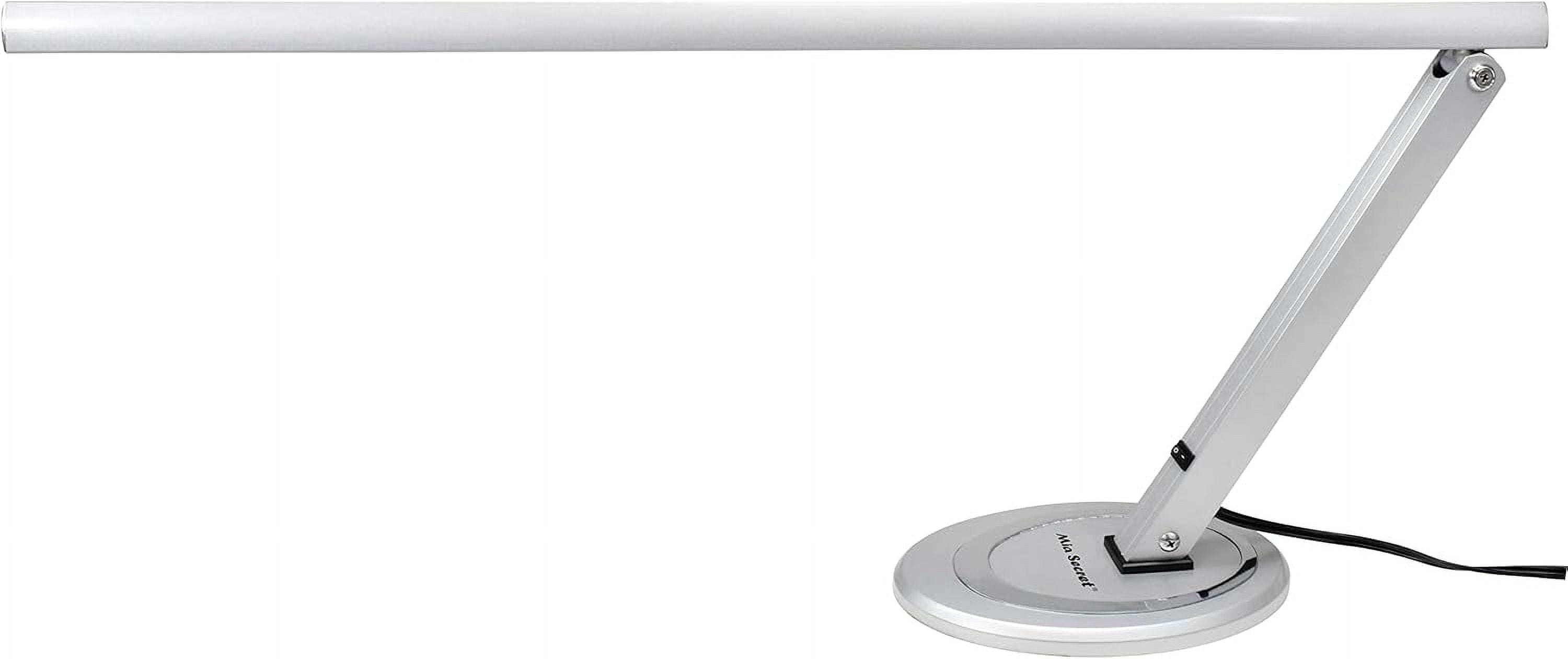 Silver Led Table Lamp  for Nail Technician Adjustable Angle Light