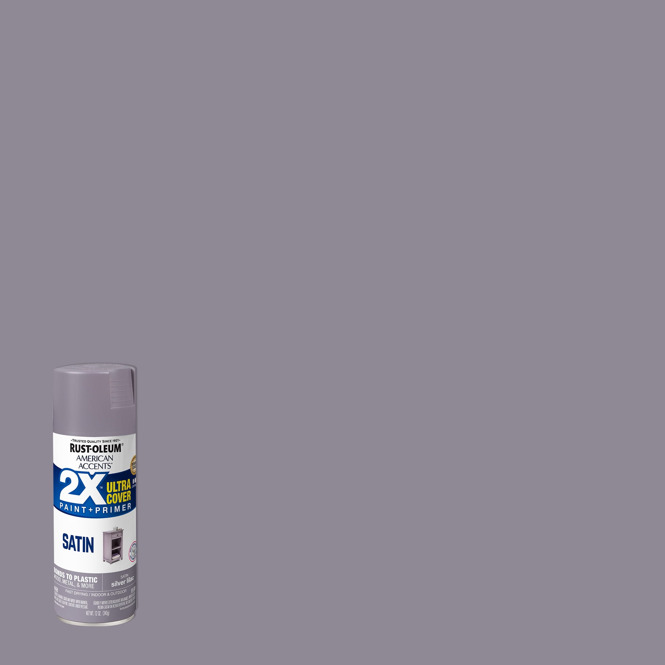 Black, Rust-Oleum American Accents 2X Ultra Cover Matte Spray Paint-328392, 12 oz