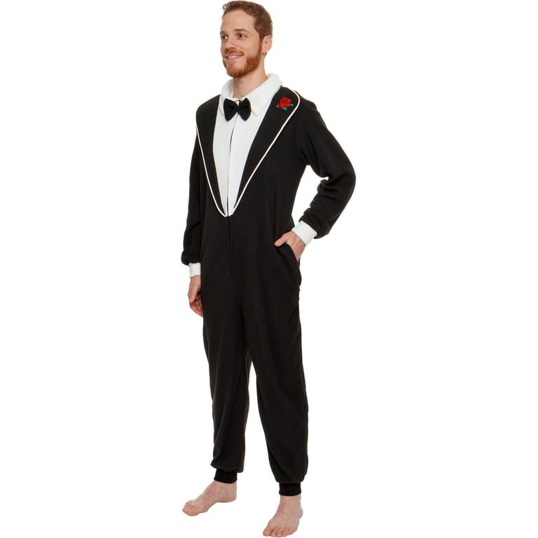 Silver Lilly One Piece Tuxedo Costume - Adult Novelty Cosplay