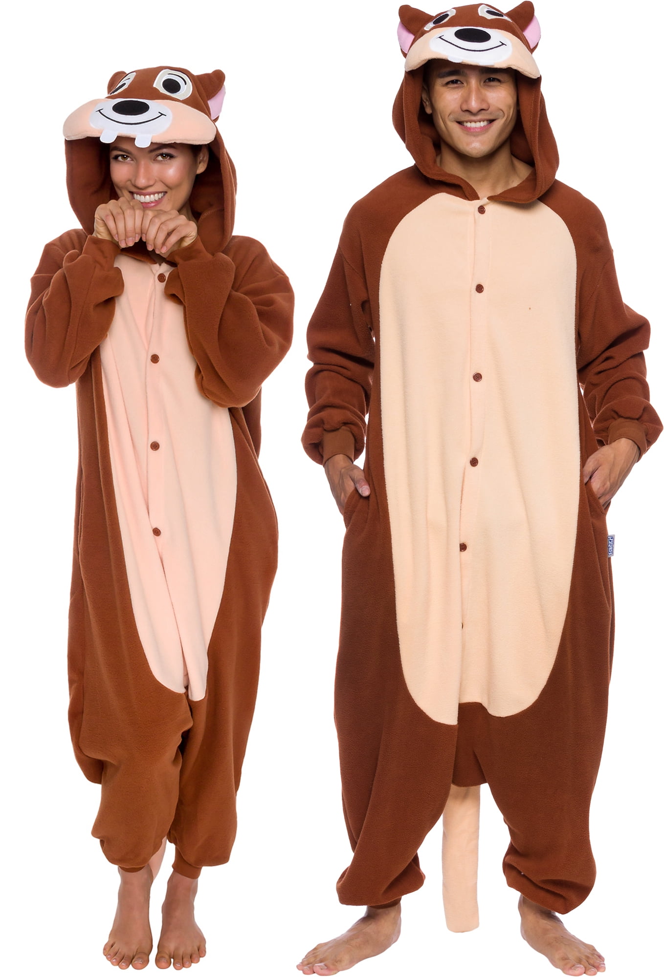 Silver Lilly Unisex Adult Pajamas - Plush One Piece Cosplay Teddy Bear  Animal Costume (Brown, X-Large) : : Clothing, Shoes & Accessories