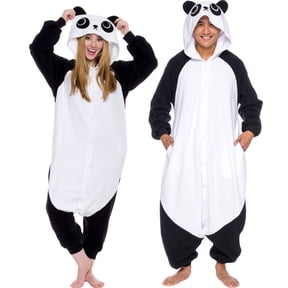 Silver Lilly Unisex Adult Plush Panda One Piece - Cosplay Animal Costume (X-Large)