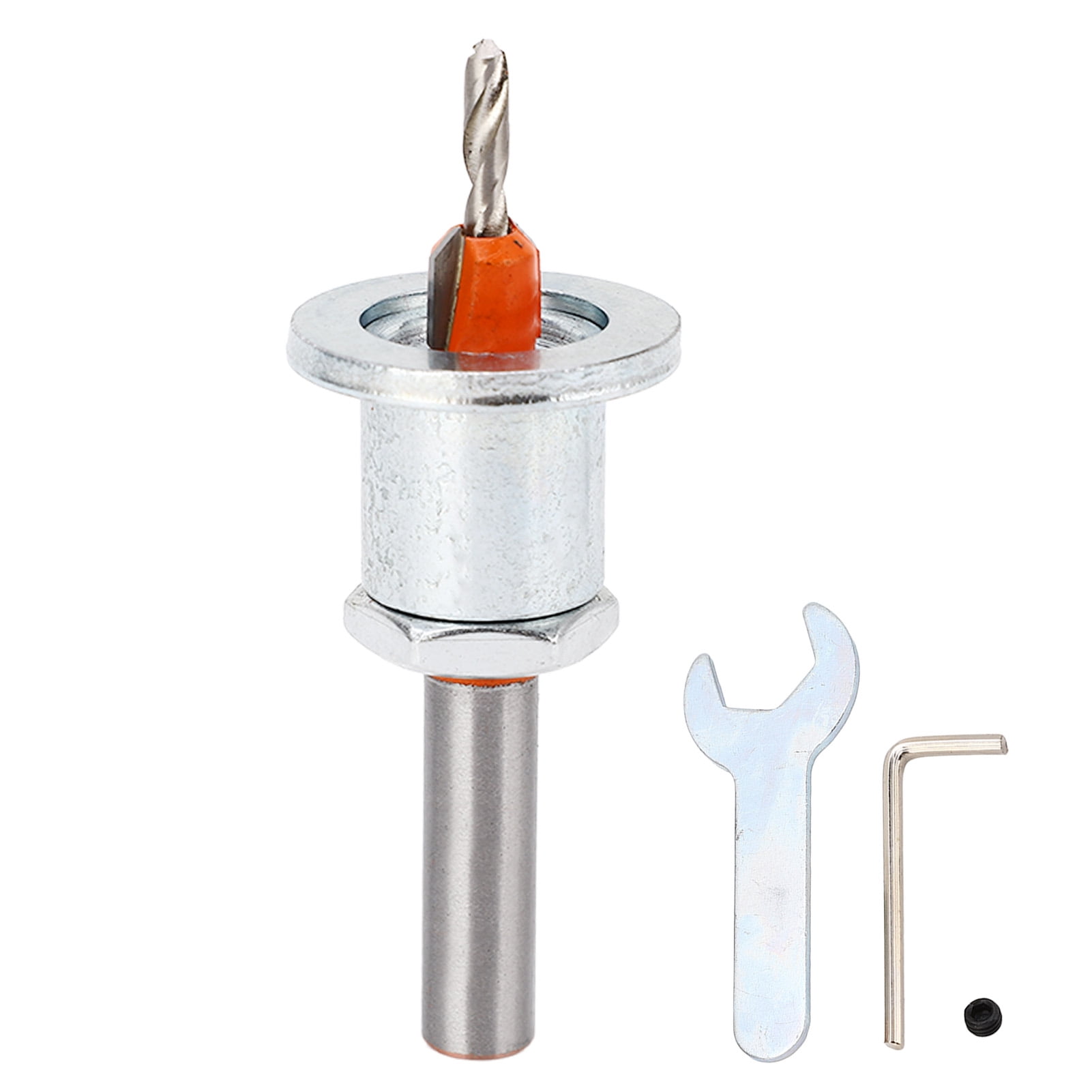 Silver Limit Taper Hole Countersink Drill Bit with Hex Wrench Set Screw