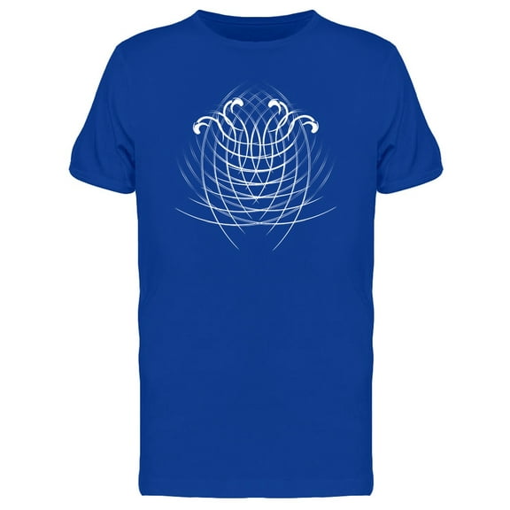 Silver Lines Sacred Geometry Art T-Shirt Men -Image by Shutterstock, Male XX-Large