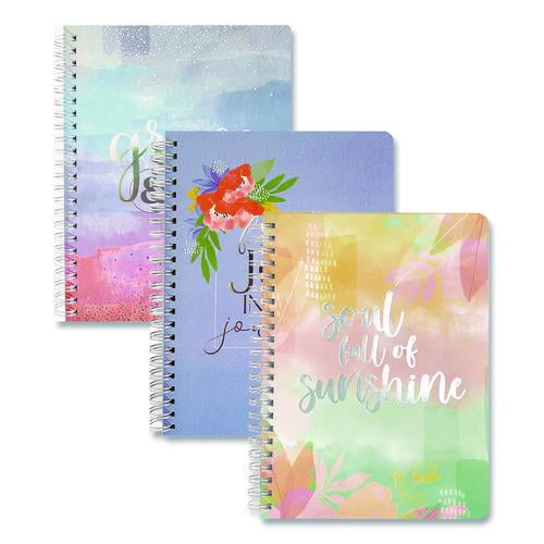 Silver Lining Hardcover Journal, Medium/College Rule, Randomly Assorted Cover Color, (100) 7.75 x 5. | Bundle of 5