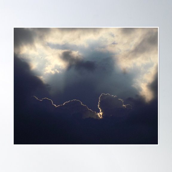 Silver Lining Poster Wall Art, Modern Wall Decor, 8x12 UNFRAMED