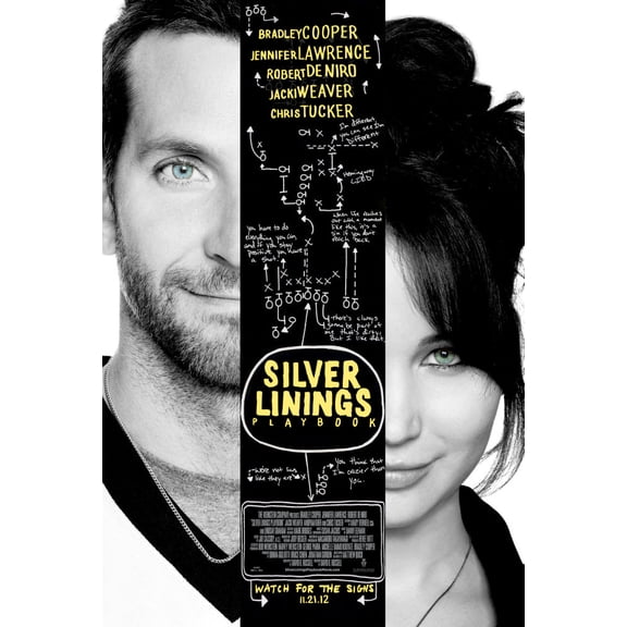 Silver Linings Playbook Poster Wall Art 12x16 Print on Metal Sign 12in x 16in Square Adults Best Posters