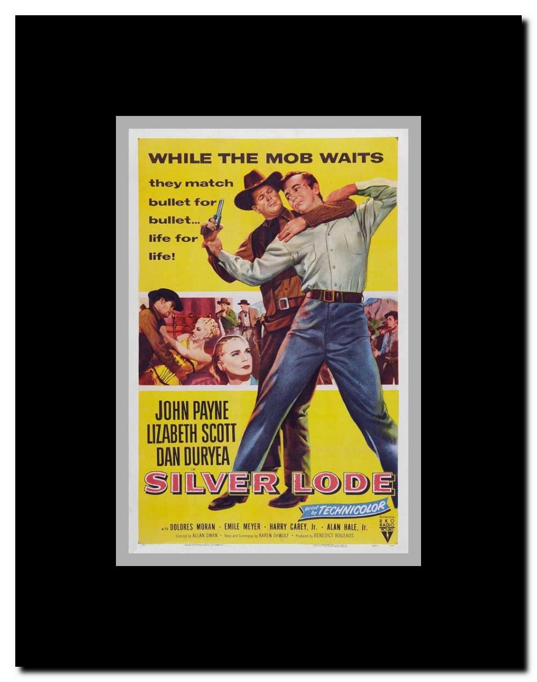 Silver Lode Framed Movie Poster
