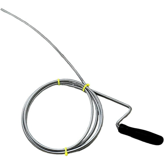 Silver Manual Drain Snake Advanced P Trap Design Drain Clog Removing Device by Dependable Industries