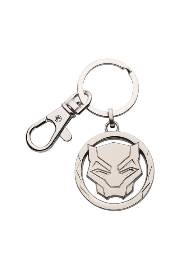 Silver Mask Logo Keychain