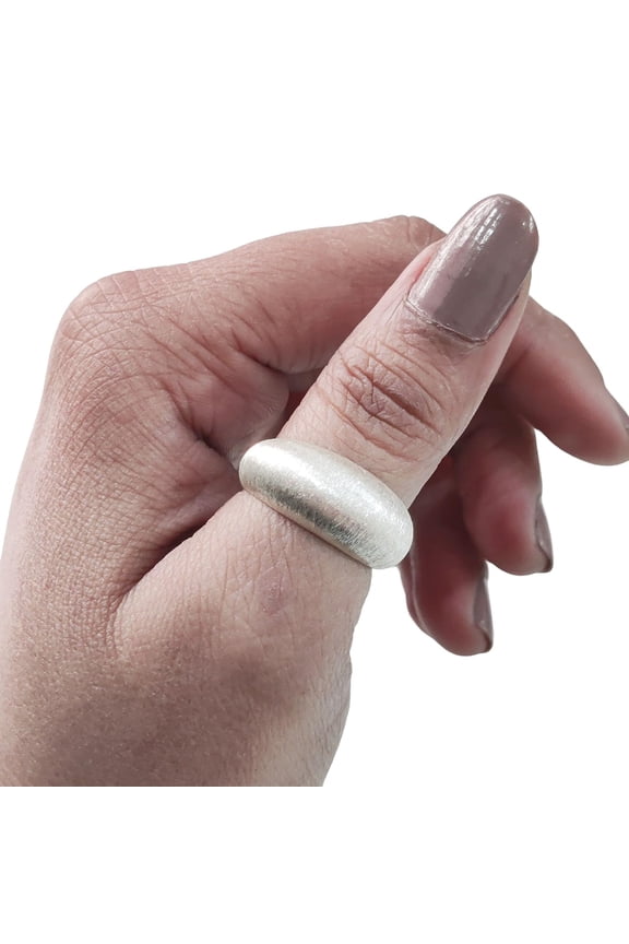 Silver Matte Finish Band Ring, Meditation Ring, 925 Sterling Silver Ring, Plain Unisex Ring, Art Fidget Ring, Handmade Jewelry, Christmas, Womans Band Ring, Anxiety Ring, Mans Band Gifts