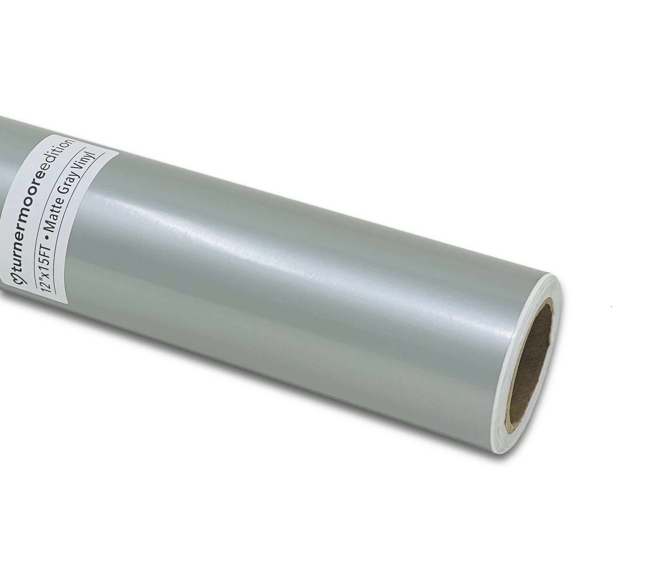 Silver Matte Gray Vinyl Adhesive Roll 12 by 15 FEET, Permanent Silver Vinyl  for Automotive, Signs, Scrapbooking, Cricut, Silhouette Cameo, Plotters and  Die Cutters by Turner Moore Edition 