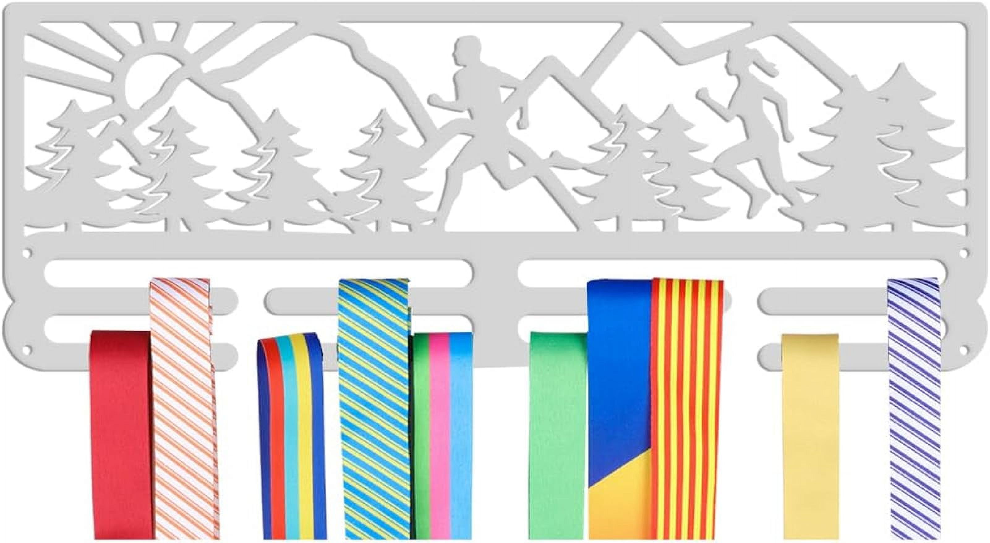 Silver Medals Hanger Display Holder Rack Running Theme Medals Display ...