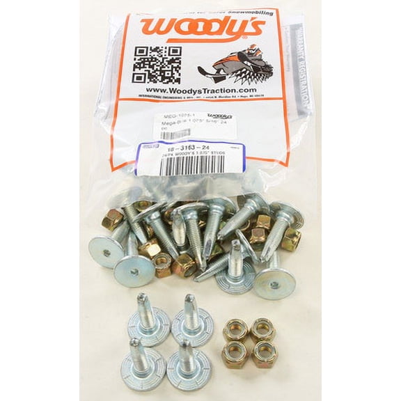Silver Mega-Bite Studs 1.075" 24/Pk