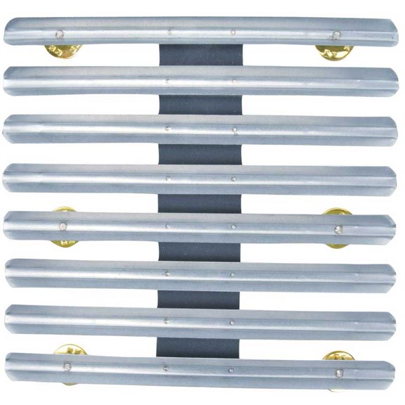 Silver Metal 24 Ribbon Holding Bar with 1/8 Spacing for Slide on Ribbons