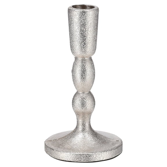 Silver Metal Christmas Taper Candle Holder, 5.8", by Holiday Time