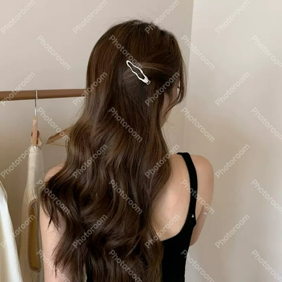 2 Pcs Silver Metal Bangs Clip High End Small Hair Clip Side Hair Clip Forehead Duckbill Clip Headdress Summer