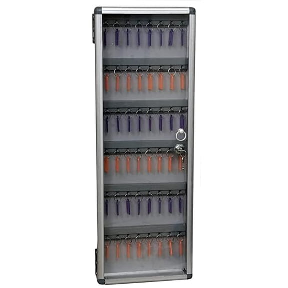 Silver Metal Key Manager (48 Keys) Keychain with Labels