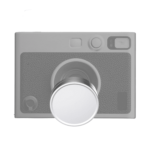 Silver Metal Lens Cap for Fuji Instax Mini Evo, Fuji Mini Accessories for Fuji Instax