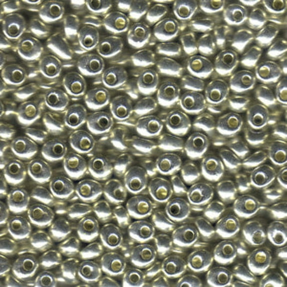 Silver Metallic Miyuki Magatama Beads 4mm MA4-1051-TB
