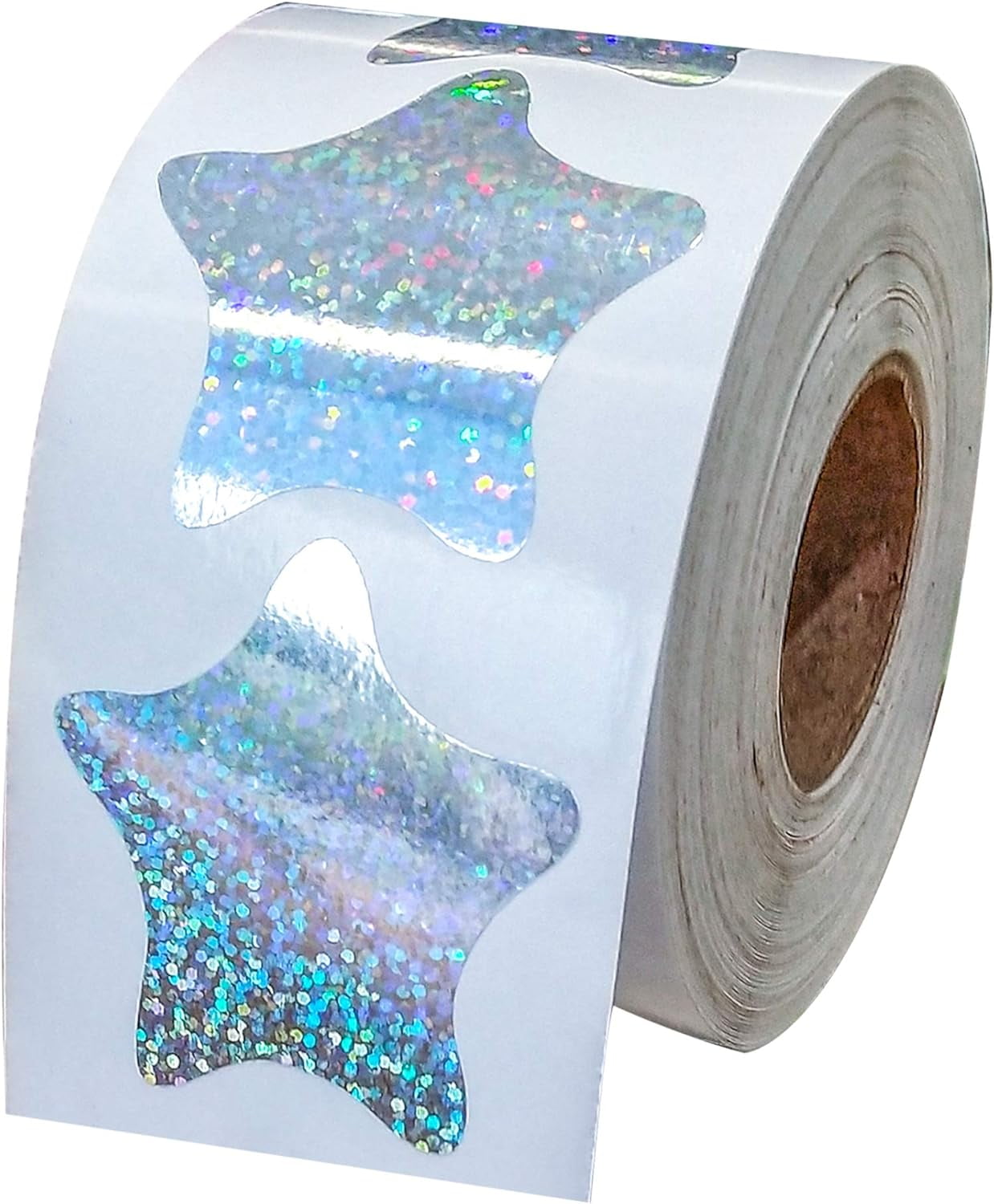 Silver Metallic Star Foil Stickers Labels 2inch Shiny Star Decals for Scrapbooking Decorations 500Pcs