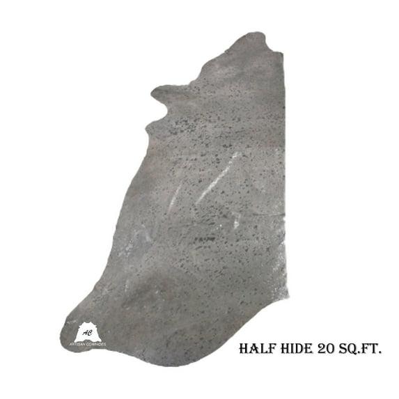 Silver Metallic Washed COWHIDE Size: 10 Sq.Ft. Premium Cow Hide Rug