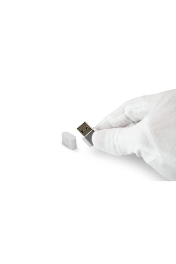 Silver MicroSD Reader with Keychain for On the Go Data Transfer works for Mac & Windows