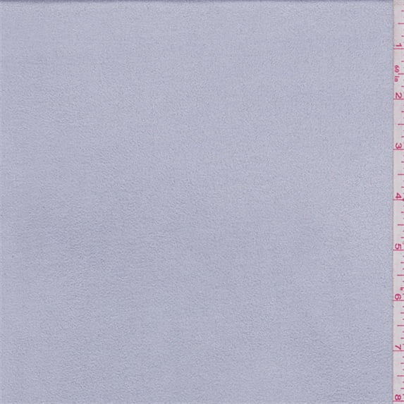 Silver Microsuede Knit, Fabric Sold By the Yard