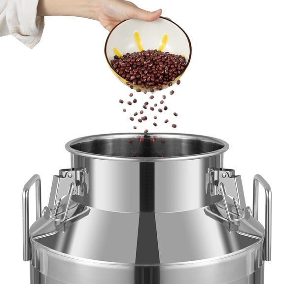 Silver Milk Can for Storing Various Liquid/solid Items 14.76*24.6 Inches with a Large Capacity of 15.85 Gallons
