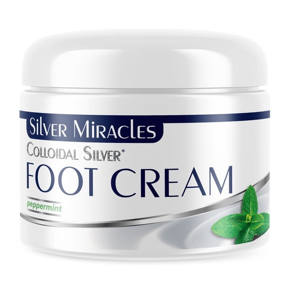 Silver Miracles Colloidal Silver Foot Cream 2 oz