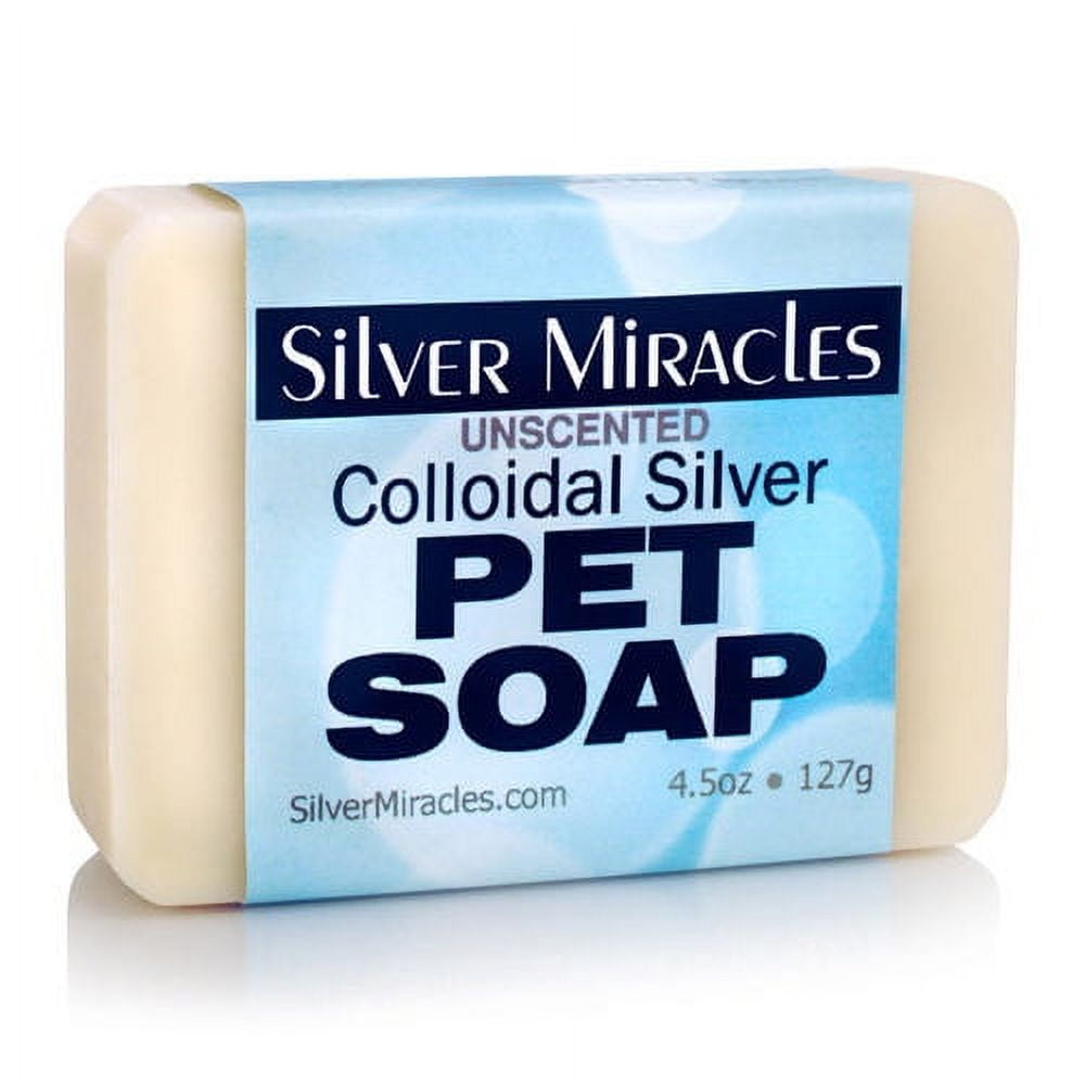 Unscented Colloidal Silver Pet Soap for Sensitive Skin