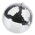 thumbnail image 1 of Silver Mirror Disco Ball Hanging Ball with Hanging Ring for Light Effect , Home Decoration Club Stage (8 Inches), 1 of 6