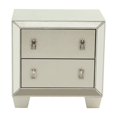 thumbnail image 1 of Silver Mirrored 2 Drawers Nightstand - Build For Bedroom Option Piece Storage Contemporary With & Design Strong Versatile, 1 of 3