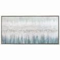 thumbnail image 1 of Silver Mist Textured Glitter Hand Painted Framed Canvas Wall Art, 1 of 12