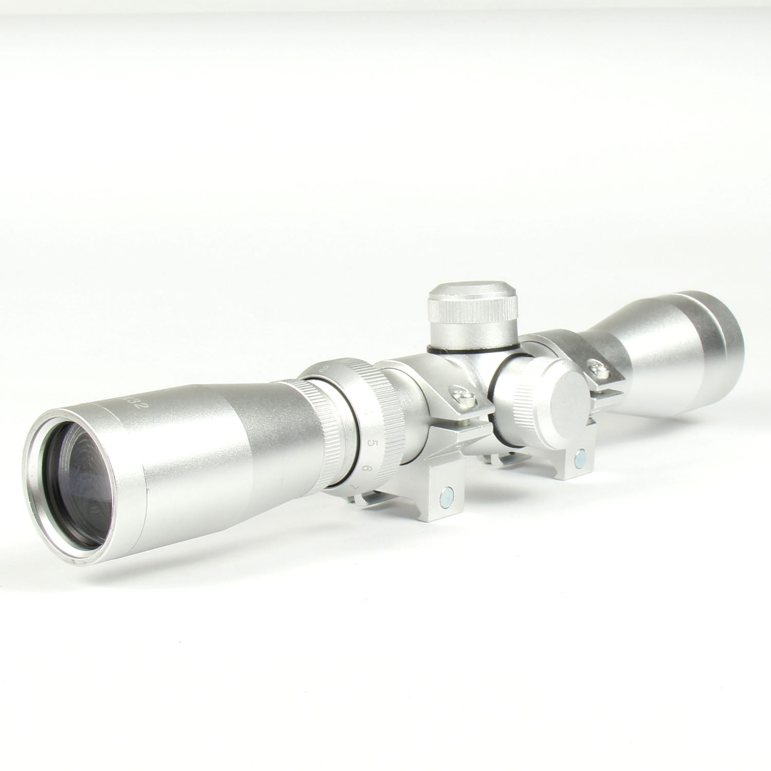 Silver Mosin Nagant 2-7x32 Long Eye Relief Scope Fits Mosin Nagant 1891/30 M39