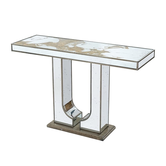 Silver Multi Console Table | Brings Artistic Burst to Rooms | Masterfully Detailed Florals | Fits Existing Decor