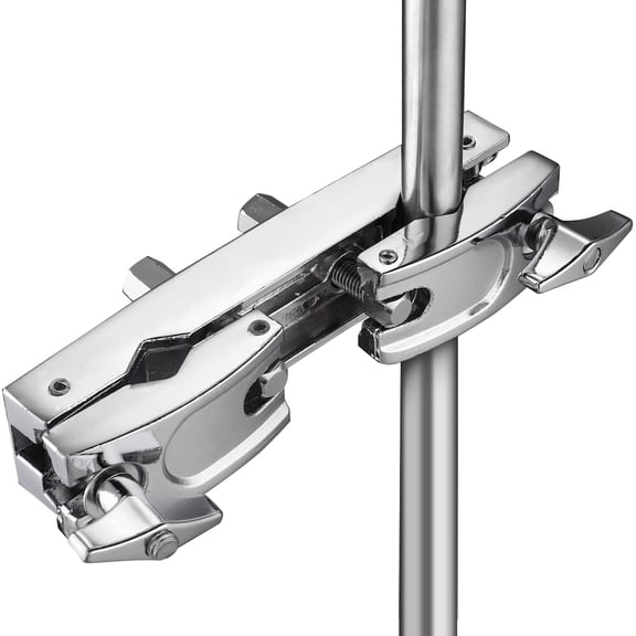 Silver Multi-clamp, Adjustable Quick Release Multi-clamp Construct with Premium Stainless Steel Material, Cymbal Stand Mount Holder for Drum Cymbal Stands & Holders