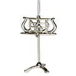Silver Music Stand Music Instrument Replica christmas Ornament, Size 35 inch