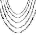 thumbnail image 1 of Silver Necklace for Men Women Double Sided Fate Arrow Stainless Steel Chain, 1 of 15