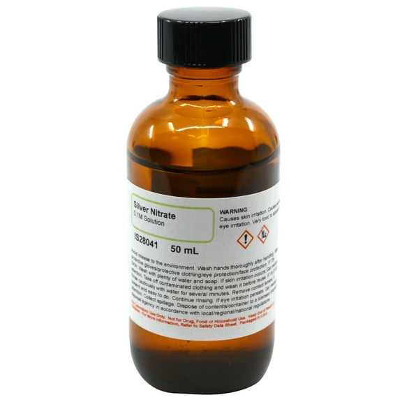 Silver Nitrate Solution, 0.1M, 50mL - The Curated Chemical Collection