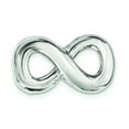 thumbnail image 1 of Finest Gold Silver Notes Sterling Silver Rhodium Plated Infinity Slide Charm, 1 of 2