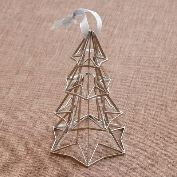 Silver ORIGAMI TREE ORNAMENT by Design Ideas