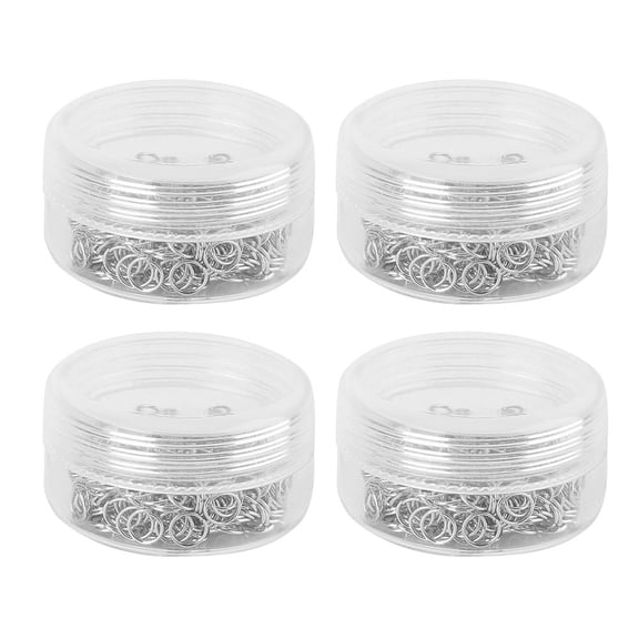 Silver Open Jump Rings 3mm Metal Connectors for DIY Jewelry Making Findings Craft Accessories 4000 Pcs