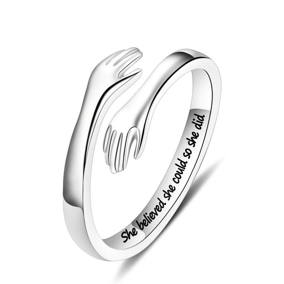 Turandoss High School College Senior Grad Graduation Gifts for Her 2025 Women Best Friends Sister Daughter Girls Grad Present, Class Of 2025 Inspirational Rings Jewelry