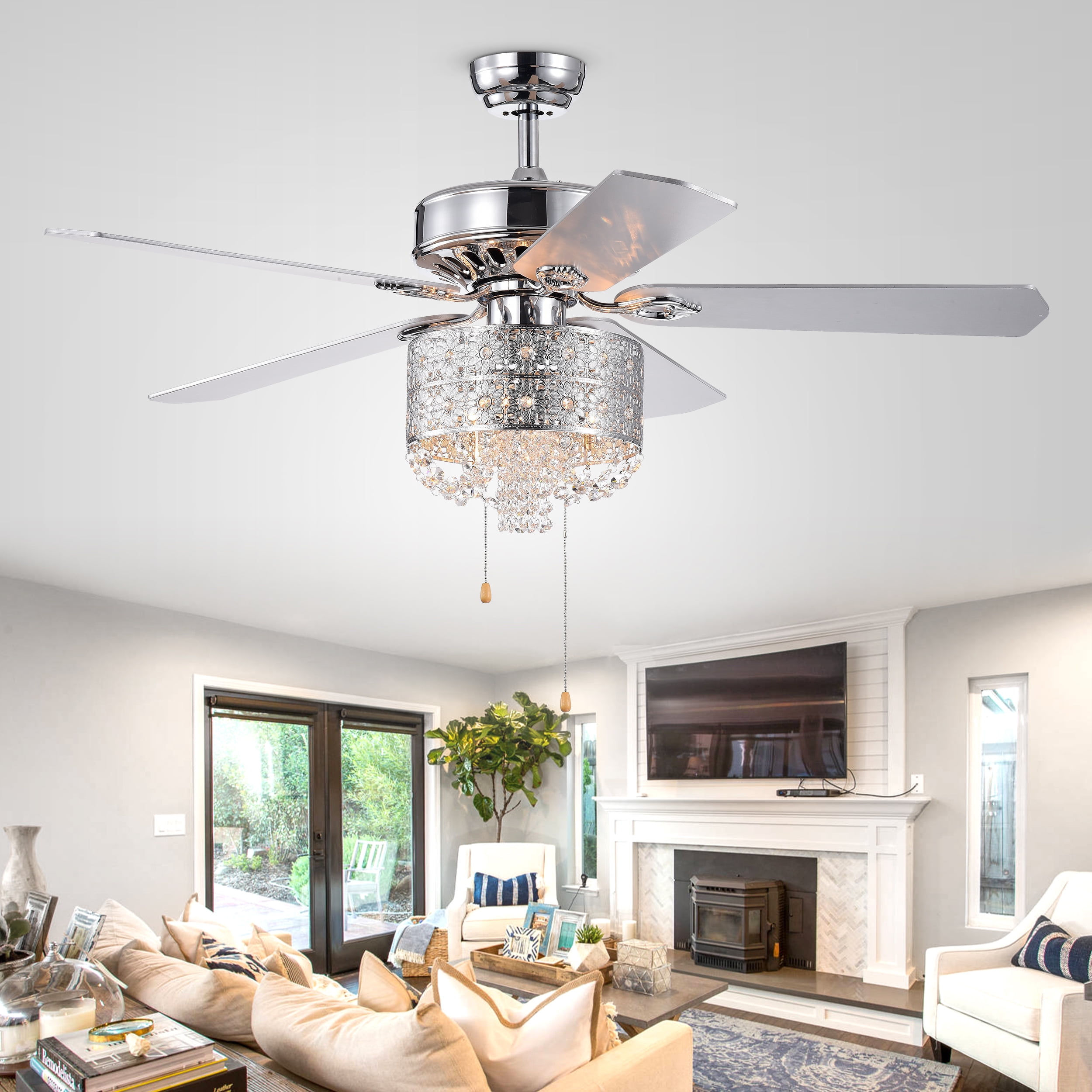 Silver orchid sale chandelier