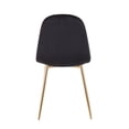 thumbnail image 1 of Silver Orchid  Stone Gold Dining Chair - Set of 2 Black Velvet Velvet, 1 of 5