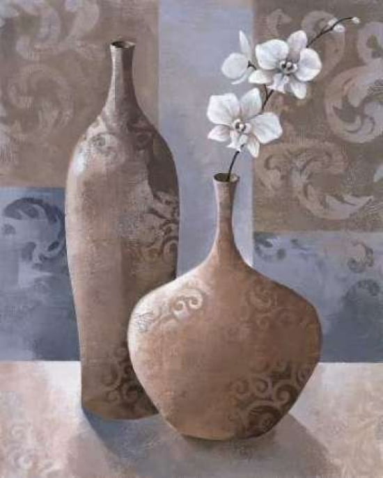 Silver Orchids I Canvas Art - Keith Mallett (24 x 30)