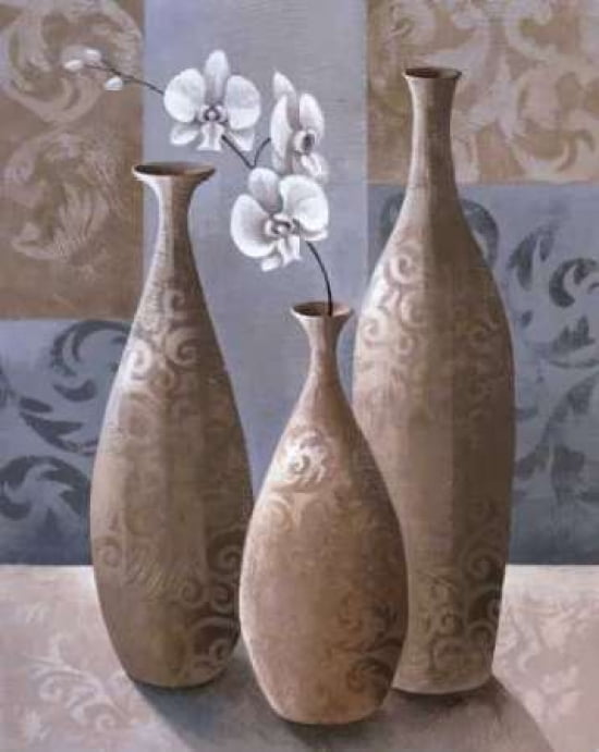 Silver Orchids II Canvas Art - Keith Mallett (24 x 30)