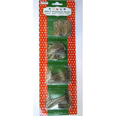 Silver Ornament Hooks Pack Of 300