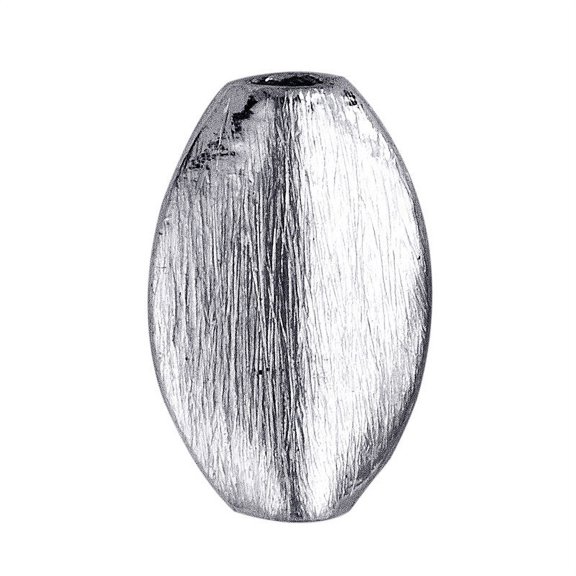 Silver Overlay Brushed Bead BSF-171