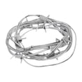 thumbnail image 1 of Silver PVC Halloween Barbed Wire Garland – 8.2FT Metallic Fence Prop for Sci-Fi or Futuristic Haunted Themes, 1 of 7